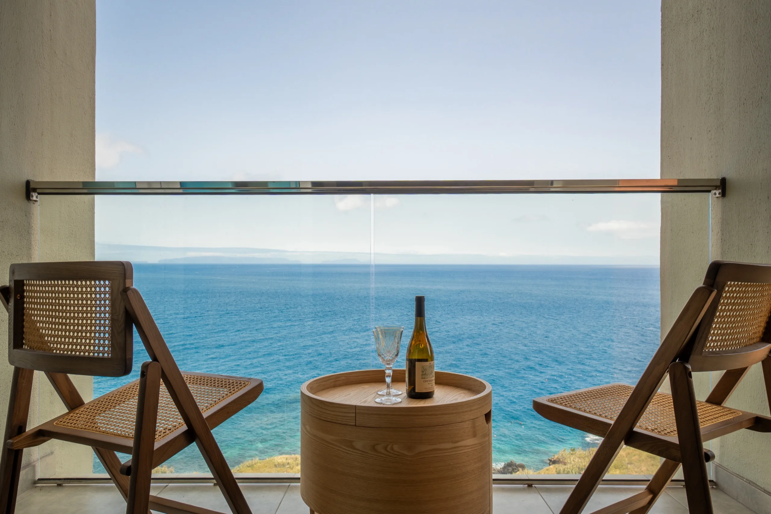 A balcony and ocean view, captured for the listing