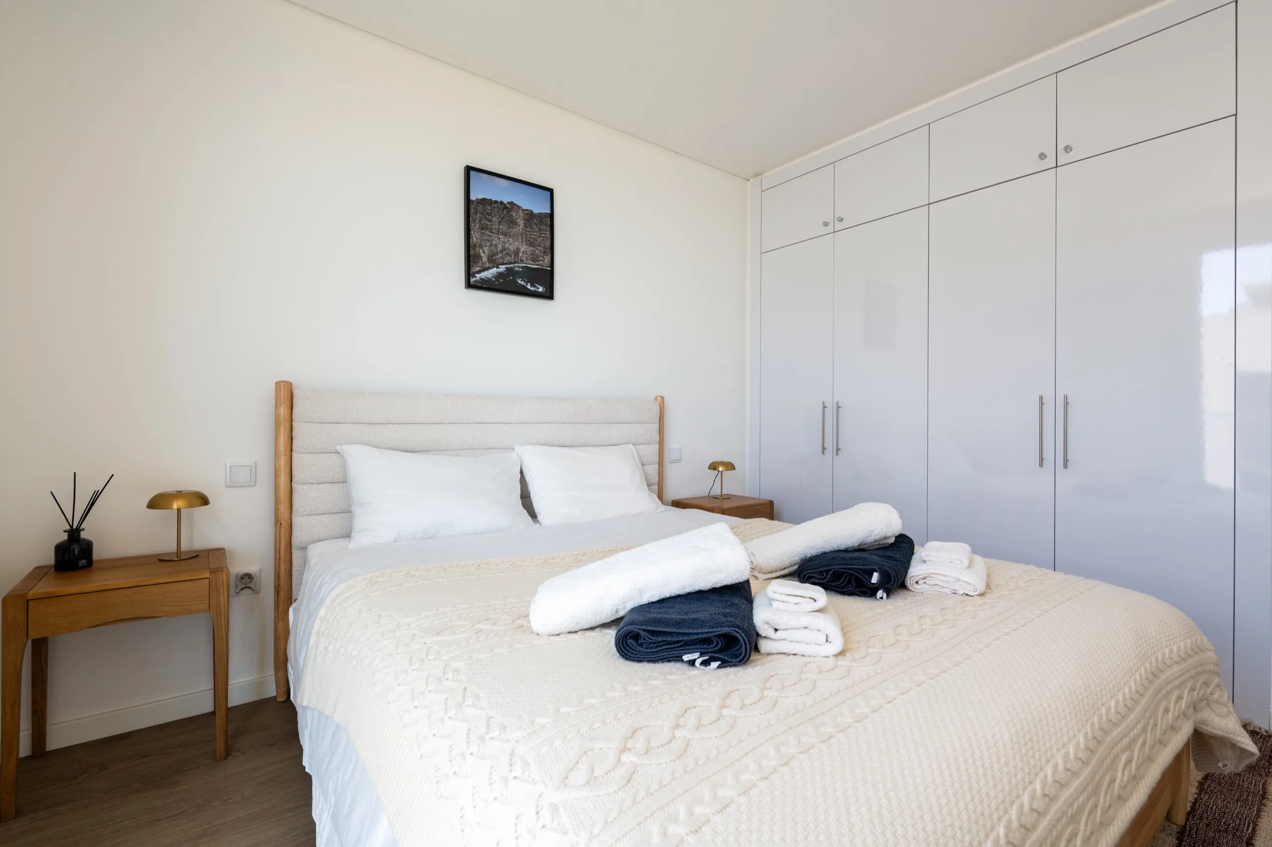 The same bedroom, furnished and prepared for guests